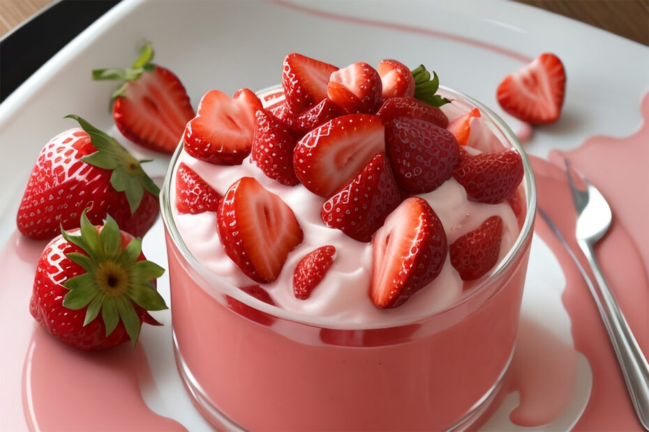 Mousse de Morango Delicioso