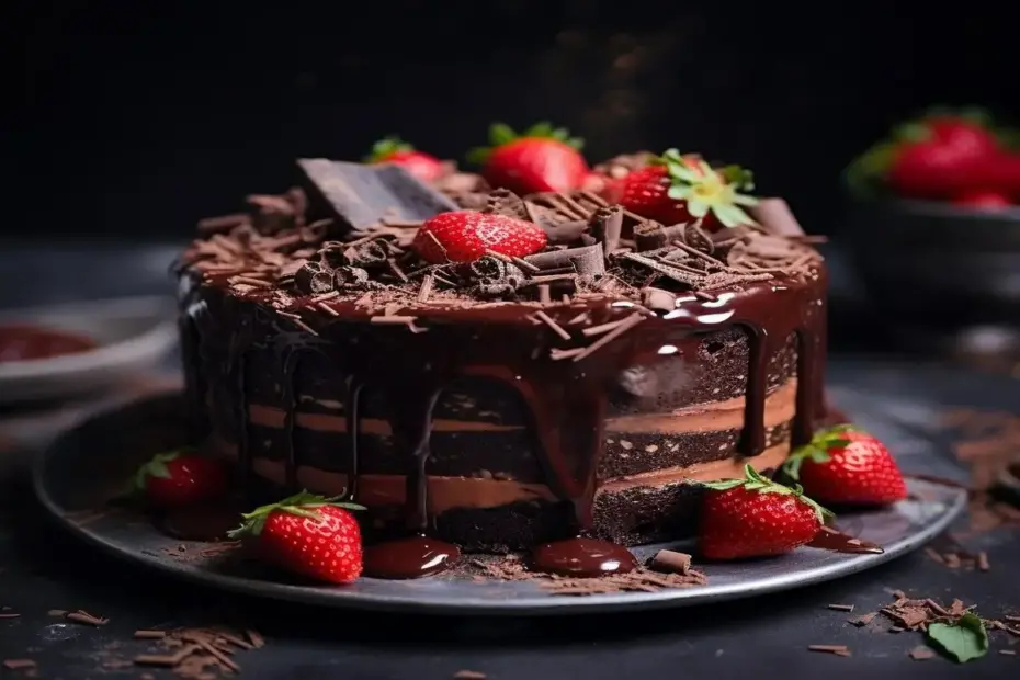 bolo-de-chocolate-com-morango-uma-delicia
