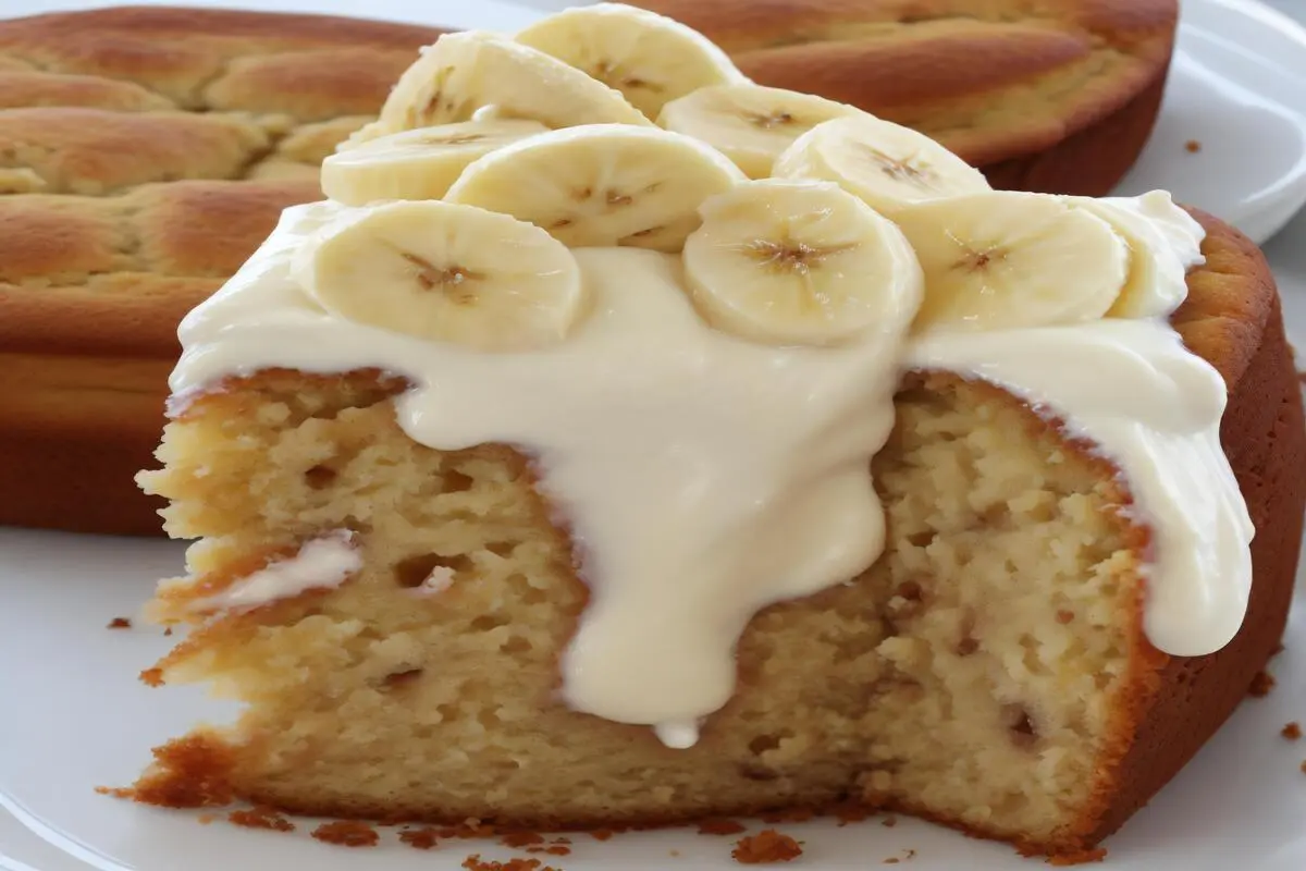 bolo de iogurte com banana