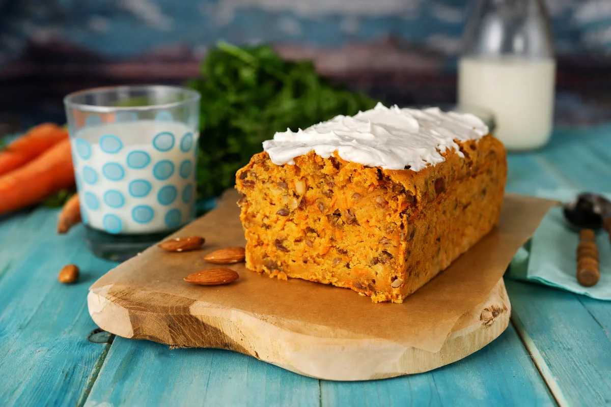 Bolo de cenoura com farinha integral