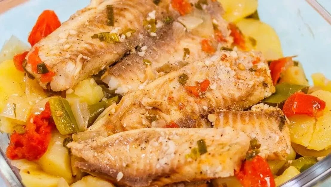 Filé de tilápia no forno
