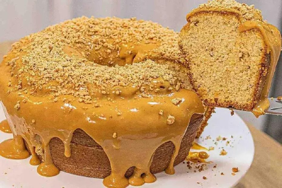 Bolo de paçoca macio