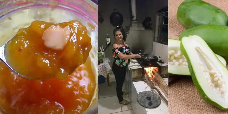 doce de mamão verde receita