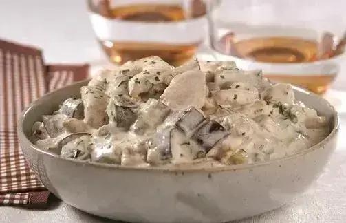 estrogonofe de frango com berinjela para diabéticos