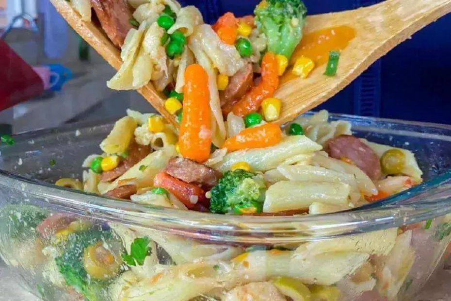 macarrão rápido com legumes