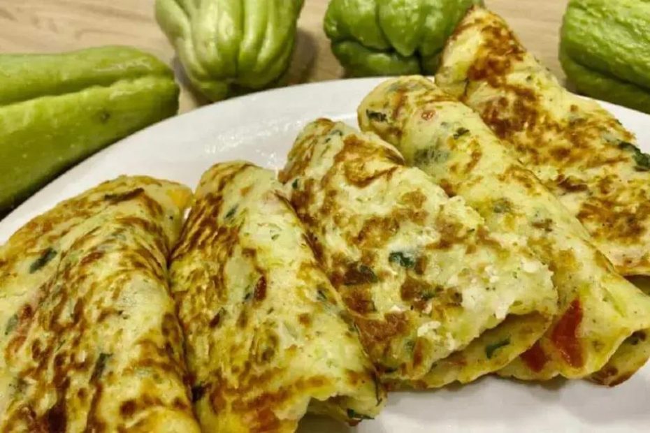 receita de panqueca com chuchu