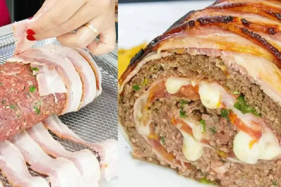 rocambole de carne moída