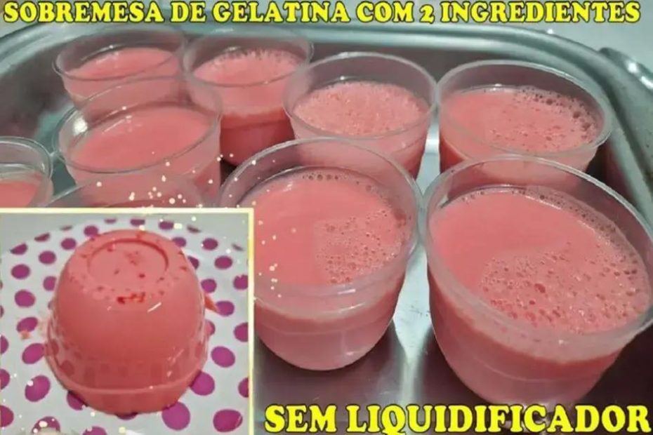 sobremesa de gelatina fácil