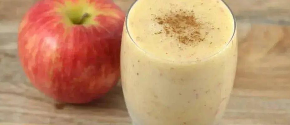 suco de maçã com aveia