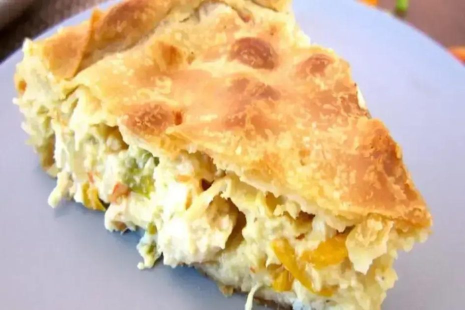 A palavra chave com base no artigo é Torta de Frango sem Crosta.