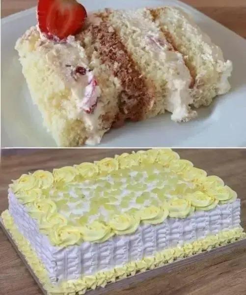 Bolo de Aniversário com Recheio de Morango