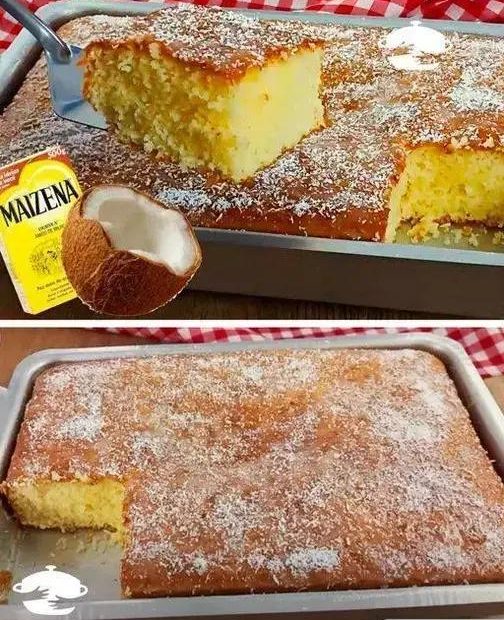 Bolo de Maisena com Coco