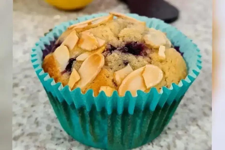 Muffins de Blueberry com Farinha de Amêndoa