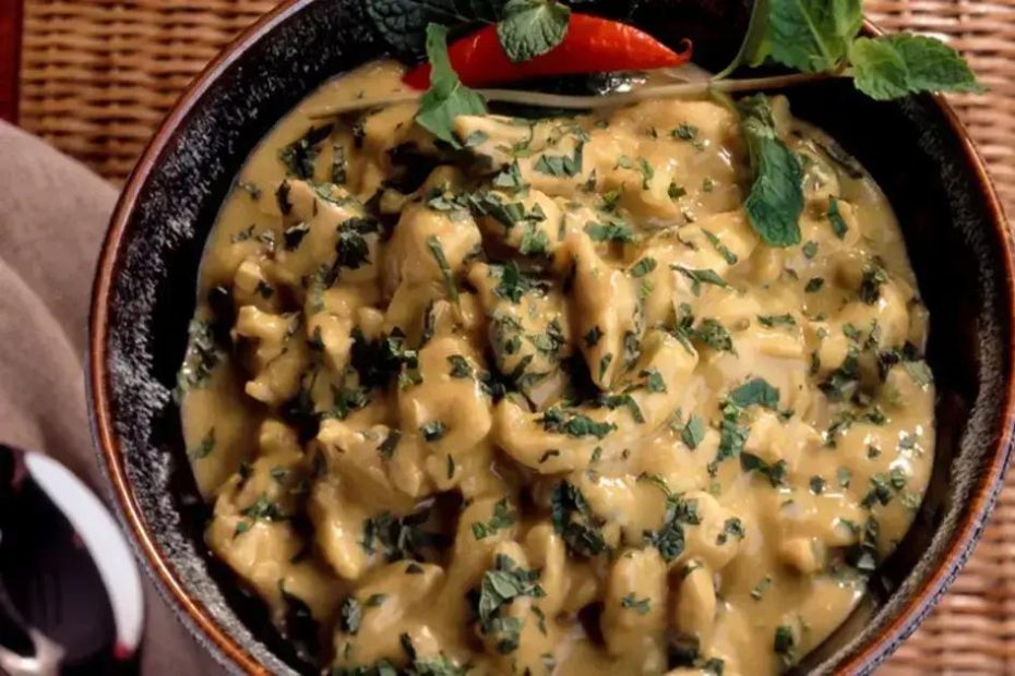 receita de frango ao curry com leite de coco