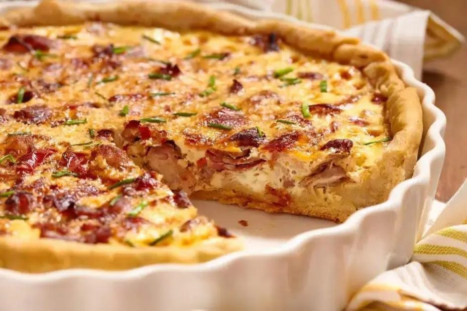 receita de torta salgada com frango bacon cebola e pimenta