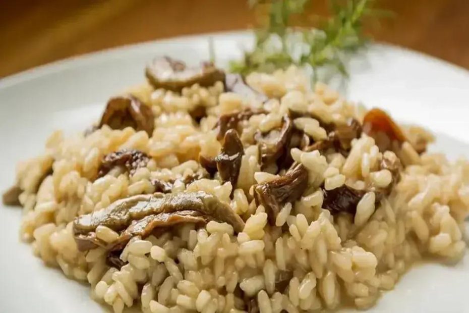 risoto de cogumelos