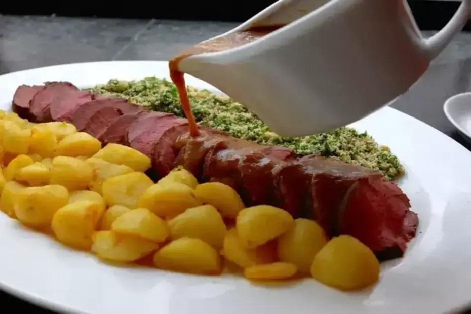 Roast beef com batatas