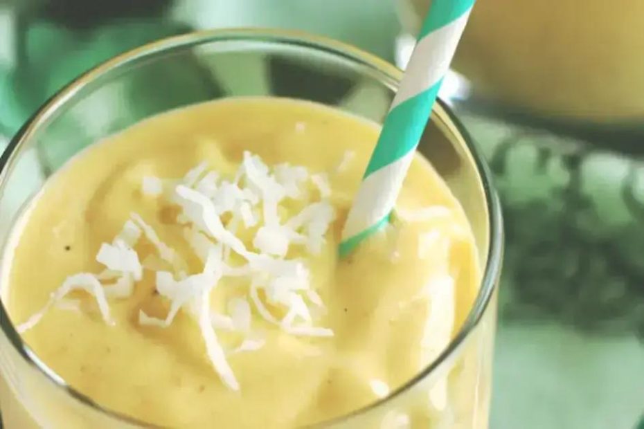 Smoothie de Manga com Leite de Coco
