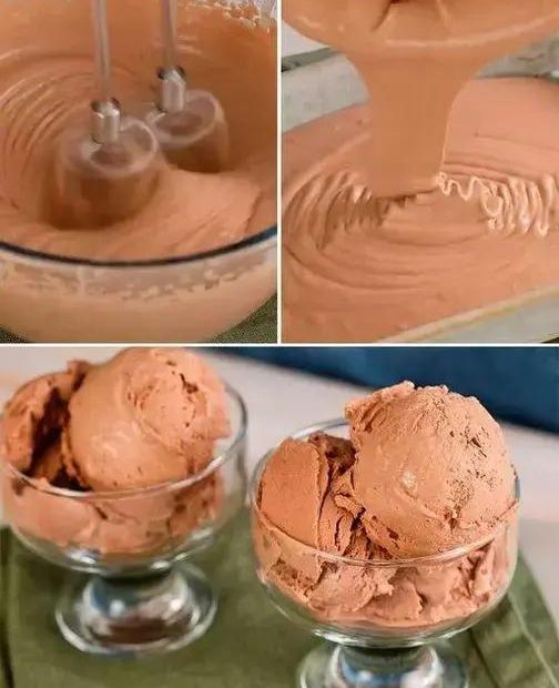 Sorvete de Chocolate Caseiro