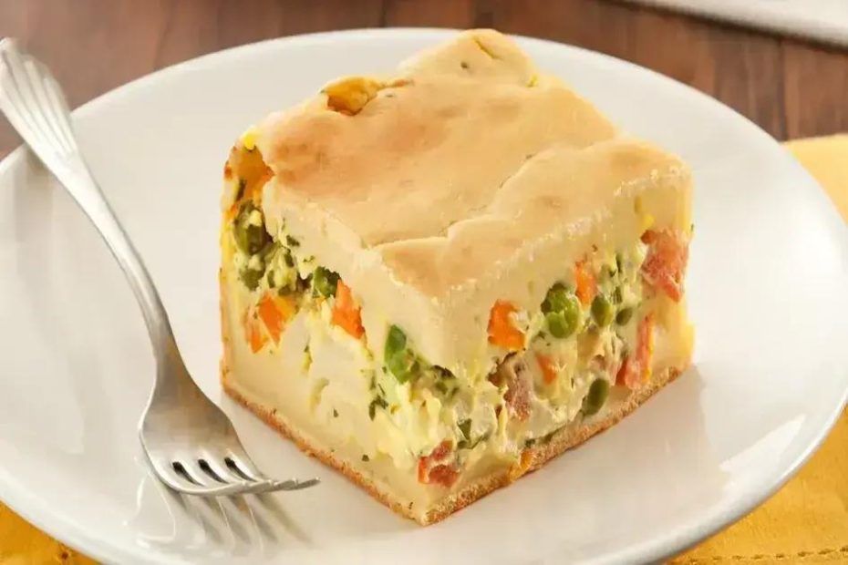 Torta de Frango com Legumes