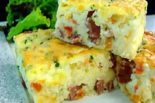 Torta de Sobras de Arroz e Legumes