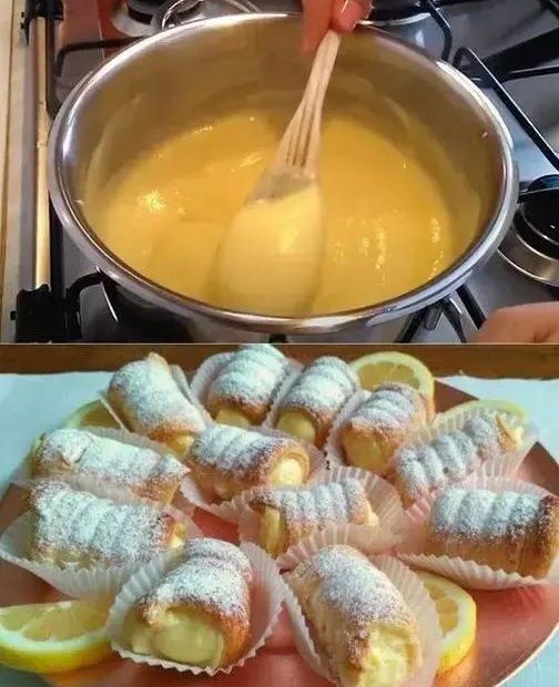 Canudinho Recheado com Creme de Limão