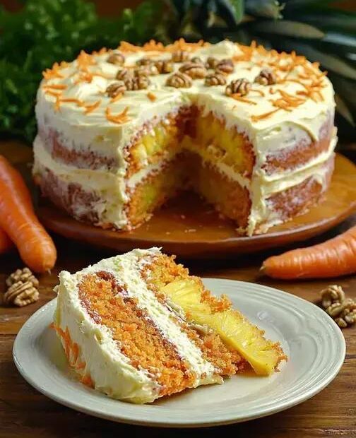Bolo de Cenoura e Abacaxi: A Sobremesa Que Vai Te Encantar